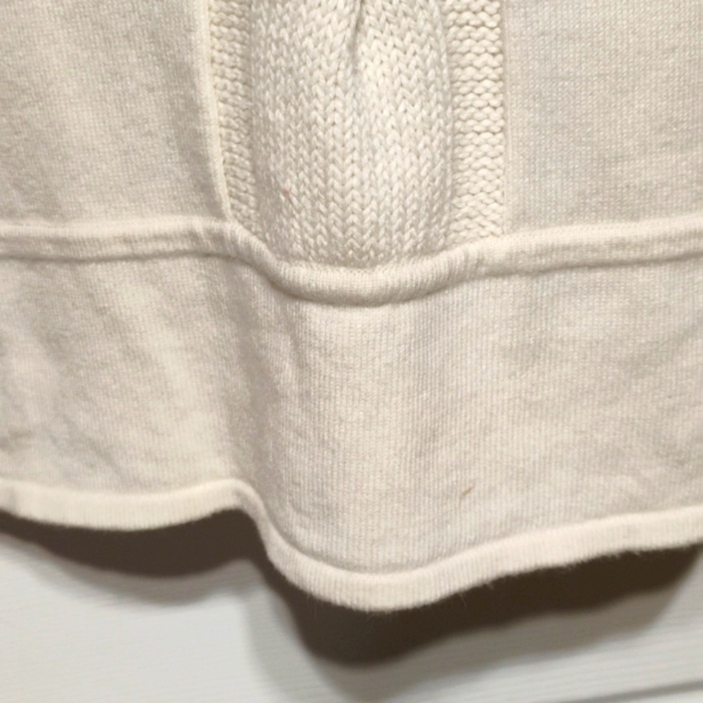 INC International Concepts Cream Big Turtle Neck Silk Sweater - Picture 9 of 14